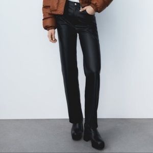Zara Faux Leather 90’s Pant